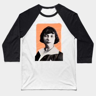 New Zealand writer Katherine Mansfield illustration Baseball T-Shirt